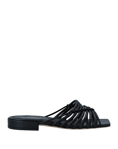 THE SELLER Sandals Black Soft Leather