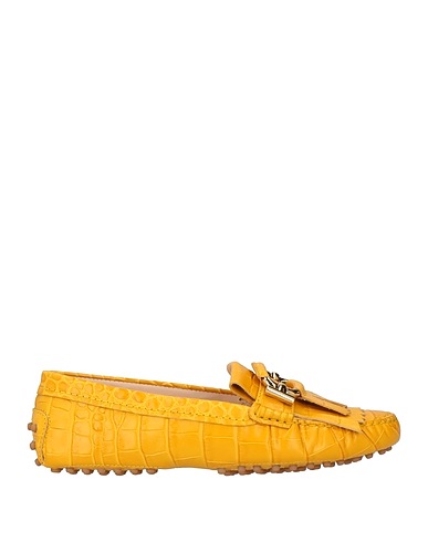 TOD'S Loafers Yellow Soft Leather