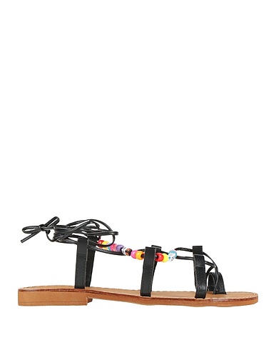 OVYÉ Flip flops Black Textile fibres