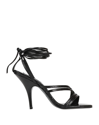 PATRIZIA PEPE Sandals Black 100% Soft Leather