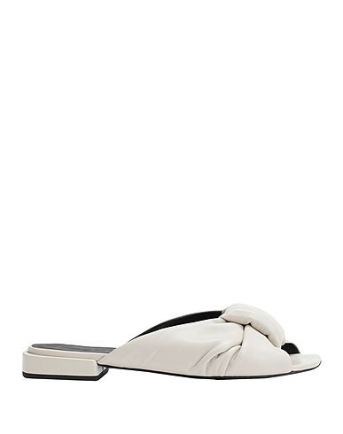 FURLA Sandals Off white 100% Ovine leather