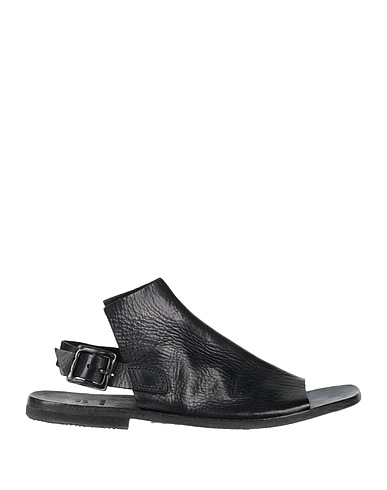 MOMA Sandals Black Soft Leather