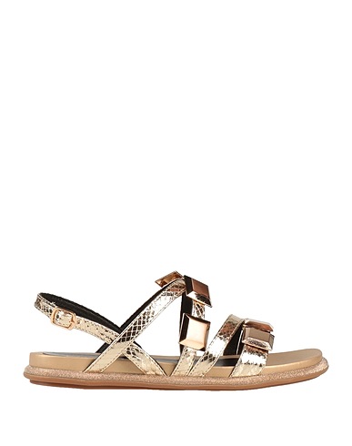 CAFèNOIR Sandals Gold Textile fibres