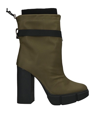STEVE MADDEN Ankle boot Military green Textile fibres