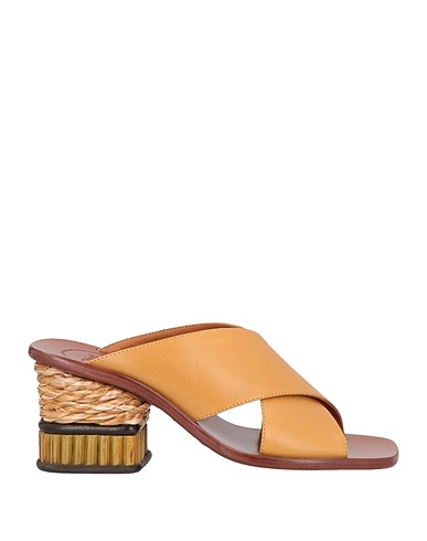 CHLOÉ Sandals Camel Soft Leather