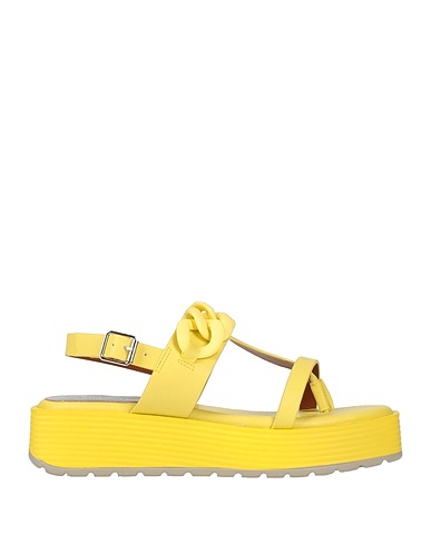 CAFèNOIR Flip flops Pastel yellow Textile fibres