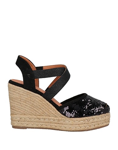 CAFèNOIR Espadrilles Black Textile fibres