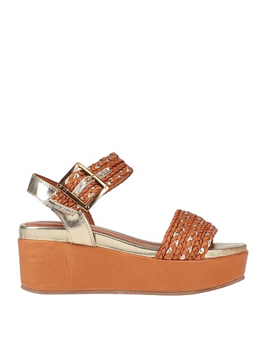 CAFèNOIR Sandals Tan Soft Leather