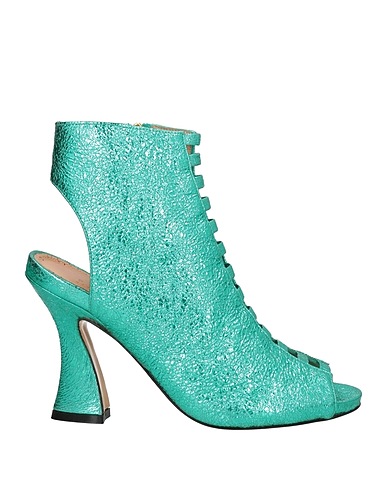 SIMONA CORSELLINI Sandals Turquoise Soft Leather