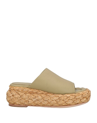 PALOMA BARCELÓ Sandals Sage green Soft Leather