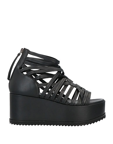 MARCELO BURLON Sandali Nero Pelle
