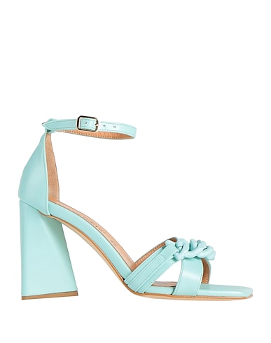 CAFèNOIR Sandalen Tūrkis Gewebefasern