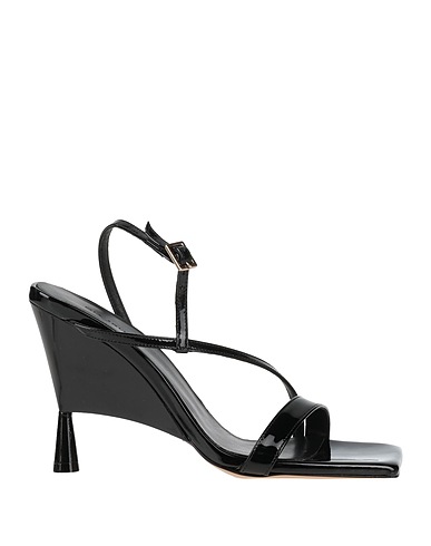 GIA / RHW Sandals Black Soft Leather