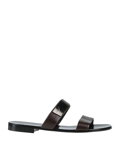 GIUSEPPE ZANOTTI Sandals Dark brown Soft Leather