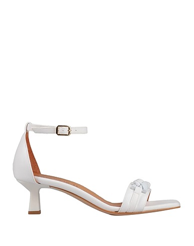 CAFèNOIR Sandals White Textile fibers
