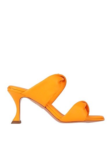 AQUAZZURA Sandals Orange Soft Leather