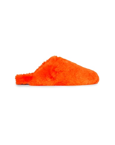 COS Mules und Clogs Orange Gewebefasern