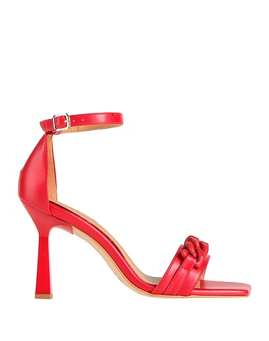CAFèNOIR Sandals Red Textile fibers