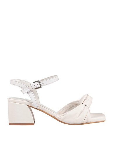 CAFèNOIR Sandals White Soft Leather
