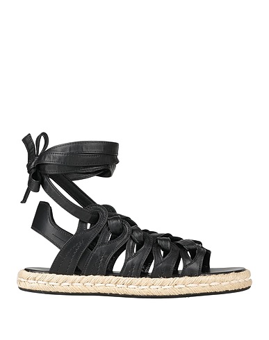 GIOVANNI BEDIN Espadrilles Schwarz Leder