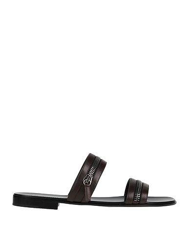 GIUSEPPE ZANOTTI Sandals Dark brown Soft Leather