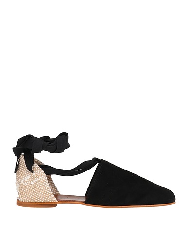 CASTAÑER Espadrillas Nero Pelle, Fibre tessili