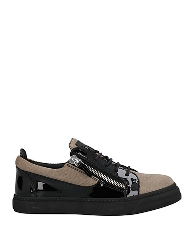 GIUSEPPE ZANOTTI Sneakers Sand Soft Leather, Textile fibres