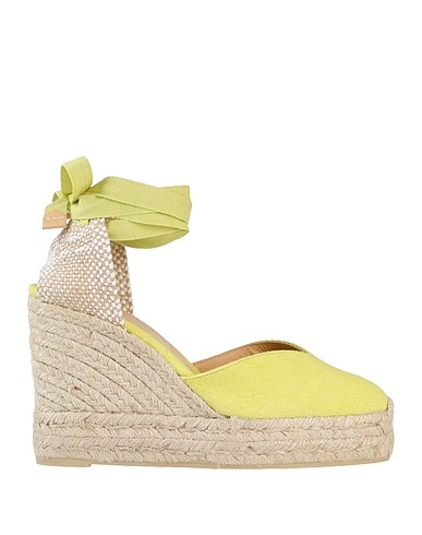 CASTAÑER Espadrilles Lime green Textile fibres
