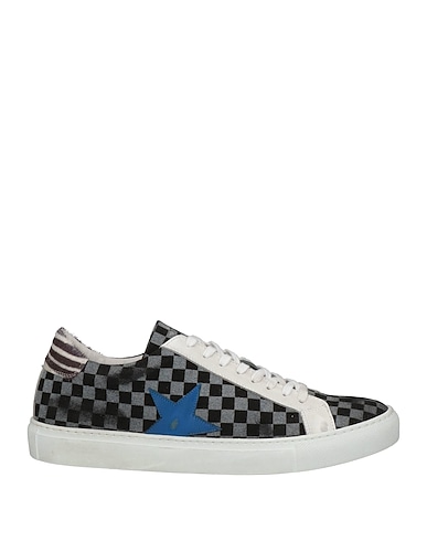 MACCHIA J Sneakers Grau Leder, Gewebefasern