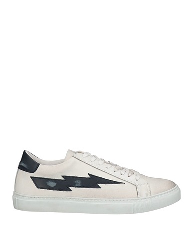 MACCHIA J Sneakers Light grey Soft Leather, Textile fibers