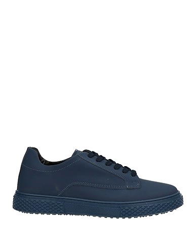 BALDININI Sneakers Blu navy 100% Pelle di vitello, Fibre tessili