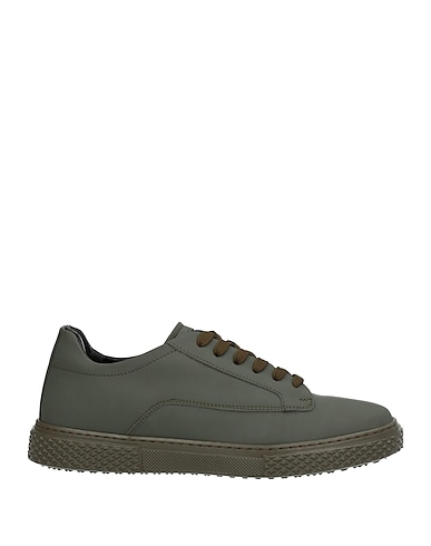 BALDININI Sneakers Dark green 100% Calfskin, Textile fibres