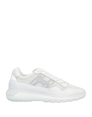 HOGAN Sneakers White Soft Leather, Textile fibres