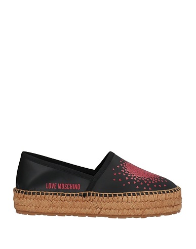 LOVE MOSCHINO Espadrilles Black Soft Leather