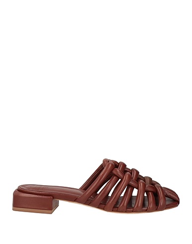 OFFICINE CREATIVE ITALIA Mules and clogs Brown Soft Leather