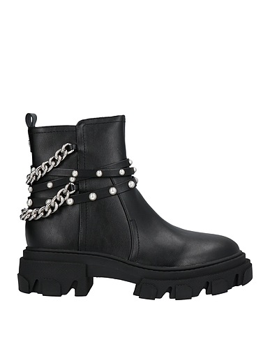 NINE WEST Ankle boot Black Textile fibres
