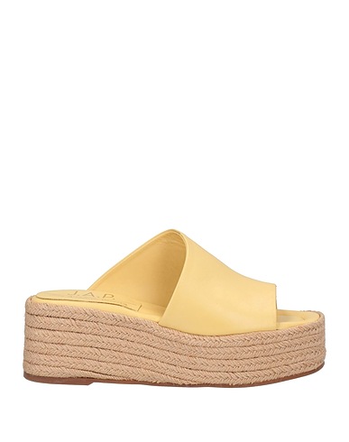J.A.P. JOSE ANTONIO PEREIRA Espadrilles Pastel yellow Soft Leather