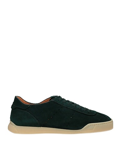 SANTONI Sneakers Dark green Soft Leather