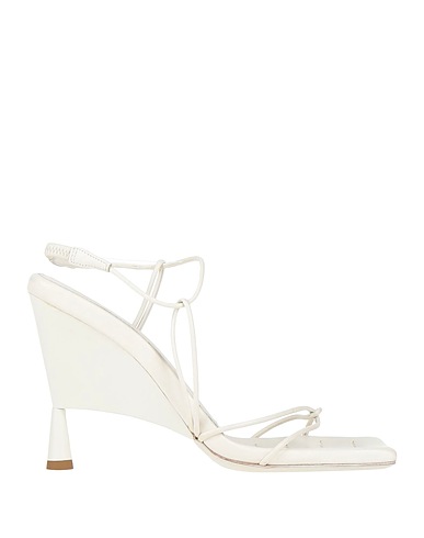 GIA / RHW Sandals White Soft Leather