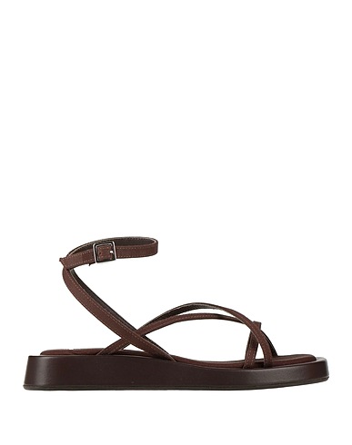GIA / RHW Sandals Dark brown Textile fibres