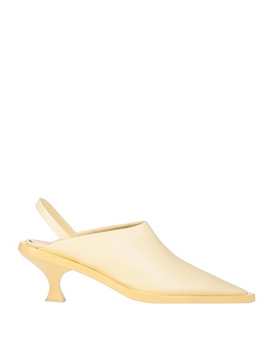 JIL SANDER Mules and clogs Pastel yellow Lambskin