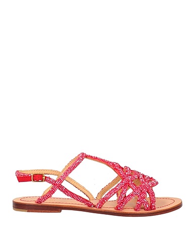 MALÌPARMI Sandals Red Textile fibres