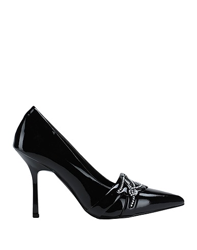 KARL LAGERFELD Pumps SARABANDE SIGNATURE LOGO COURT
 Schwarz Leder