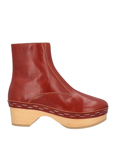 MM6 MAISON MARGIELA Ankle boot Tan Soft Leather, Wood