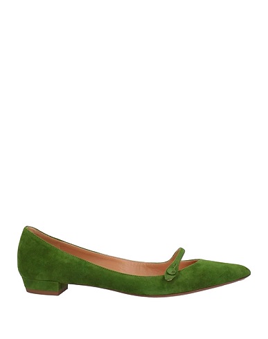 FRANCESCO RUSSO Ballerine Verde Pelle