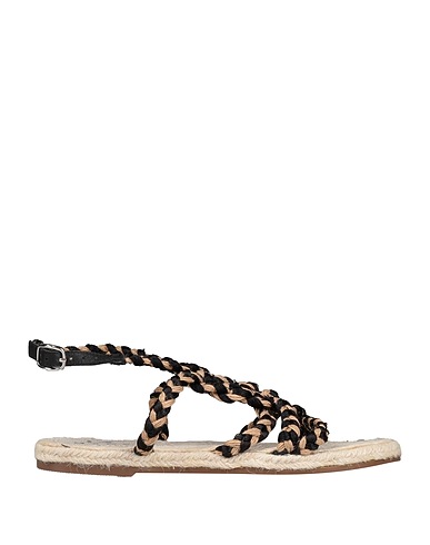 MANEBÍ Espadrilles Beige Soft Leather, Textile fibers