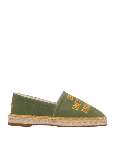 DSQUARED2 Espadrilles Military green Textile fibers