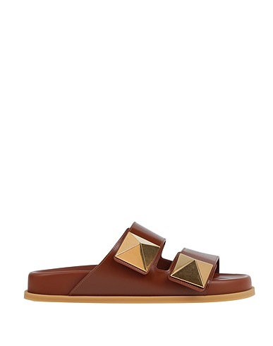 VALENTINO GARAVANI Sandals Brown Leather