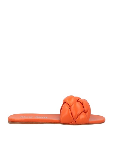 MIU MIU Sandalen ARANCIONE Leder