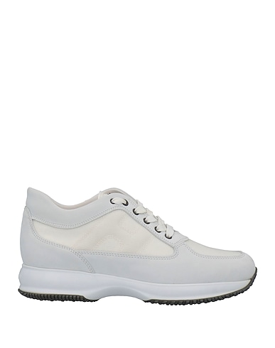 HOGAN Sneakers BIANCO Pelle, Fibre tessili